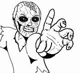 Zombie Coloring Pages Scary Halloween Kids Zombies Adults Getcolorings Printable Color Angry sketch template