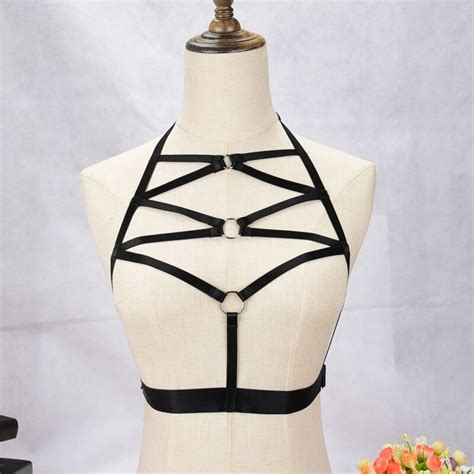 jlx harness black body harness fetish wear bondage lingerie harness