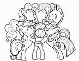 Pony Little Coloring Magic Friendship Pages Printable Mlp Everfreecoloring sketch template