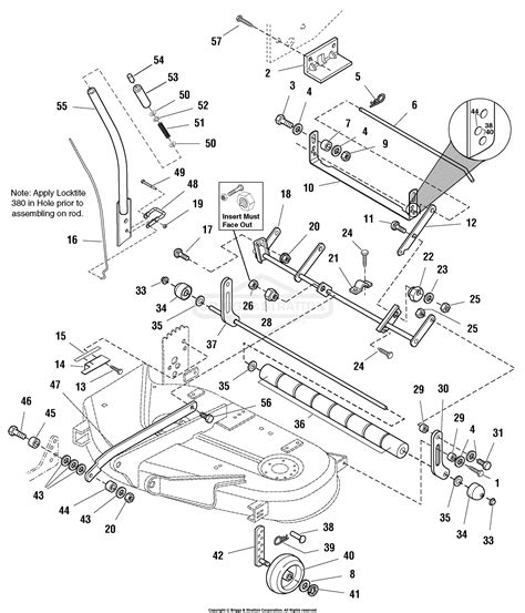 simplicity   mower deck parts diagram   mower deck height adjustment