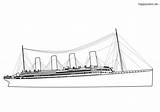Titanic Schiff Dampfer Malvorlage Ausmalbild Ausmalen Kostenlos sketch template