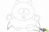 Coon Cartman sketch template