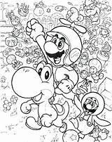 Mario Coloring Pages Super Print Printable Galaxy Color Odyssey Toad Bowser Sonic Sheets Fly Guy Bros Kids Getcolorings Luigi Getdrawings sketch template