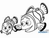 Nemo Coloring Dory Marlin Finding Pages Disneyclips Hank Disney Printable Funstuff sketch template
