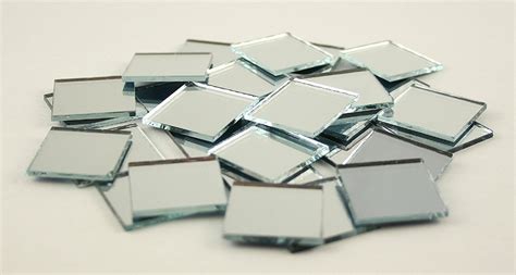 2x2cm Small Glass Square Craft Mirrors Bulk 100 Pieces Mosaic Tiles In