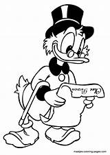 Scrooge Mcduck Coloring Pages Duck Dagobert Ausmalbilder Kleurplaten Stripfiguren Disney Zum Browser Window Print Afkomstig Van Malvorlagen sketch template