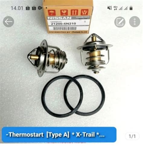 Thermostat Coolant Nissan Xtrail T30 T31 Serena C24 X Trail Lazada