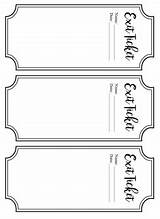 Ticket Exit Template Tickets Math Printable Teachers Classroom Slips Assessment Templates Student Leave Students Lunch sketch template