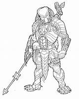Predator Coloring Pages sketch template