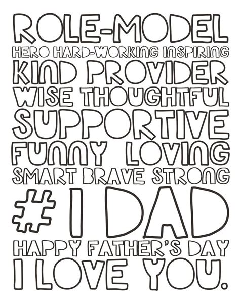 printable fathers day coloring pages holiday vault