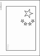 Chinese Flag Coloring National Kids China Pages Year Preschoolcrafts Crafts Preschool Kindergarten sketch template