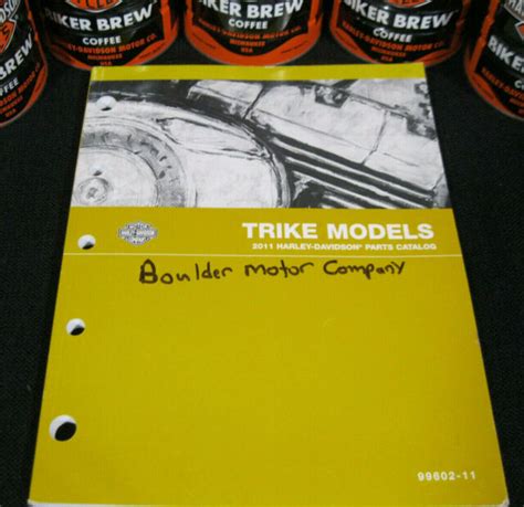 shop used factory harley davidson 2011 trike models parts catalog p n