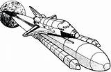 Coloring Space Shuttle Pages Nasa Drawing Spaceship Ship Getdrawings Colouring Getcolorings Rocket Stars Printable Template Colorings sketch template