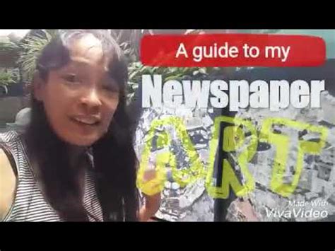 newspaper art painting process guide  youtube