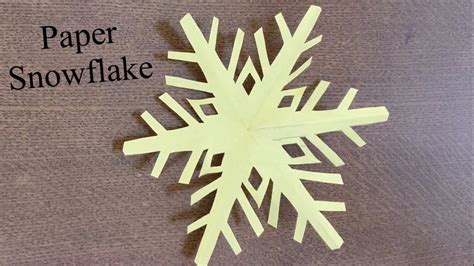 Paper Snowflake How To Make Paper Snowflake Youtube