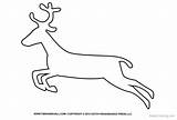 Reindeer Outline Drawing Coloring Pages Kids Printable Adults sketch template