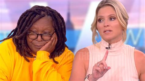 the view s sara haines scolds whoopi goldberg during live show