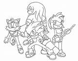 Sonic Lineart Xero sketch template