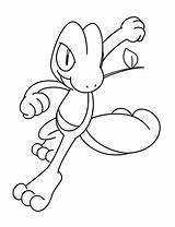 Pokemon Coloring Pages Getdrawings Mudkip sketch template