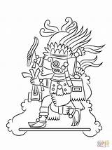 Coloring Aztec Tlaloc Pages God Warrior Azteca Dios Printable Supercoloring Color Drawing Getcolorings Es Choose Board Categories sketch template