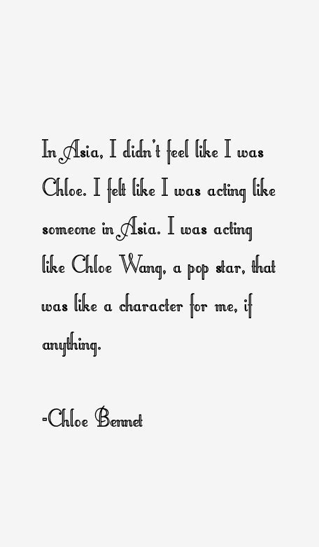 chloe bennet quotes and sayings