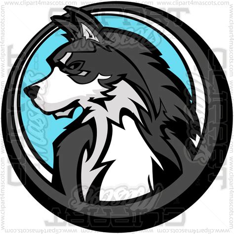 huskies team logo image vector  jpg formats
