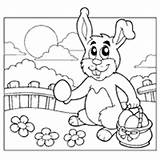 Easter Coloring Bunny Hunt Surfnetkids Pages sketch template