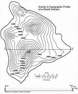 Map Topographic Contour Lines Maps Worksheet Worksheets Topography Geography Line Elevation Volcano Diagram Cross Section Science Drawing Easy Kids Earth sketch template