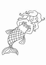 Zeemeermin Sereia Meerjungfrau Kleurplaat Coloriage Kleurplaten Colorir Sirene Mermaids Ausmalbilder Ausmalbild Sereias Malvorlage Colorat Syrenka Kolorowanka Meerjungfrauen Seestern Sirenes Junge sketch template