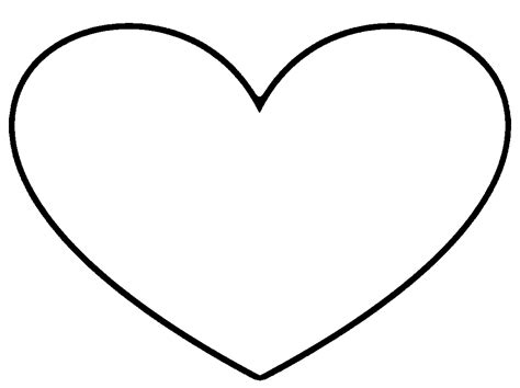 images  big heart printable  large heart stencil template