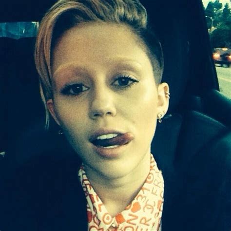 miley shows off bleached eyebrows on instagram e online ca
