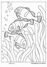 Coloring Fish Pages Easy Getcolorings Simple sketch template