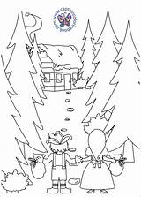 Coloring Hansel Gretel Pages sketch template