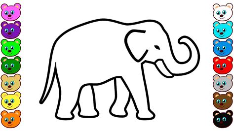 indian elephant coloring pages youtube