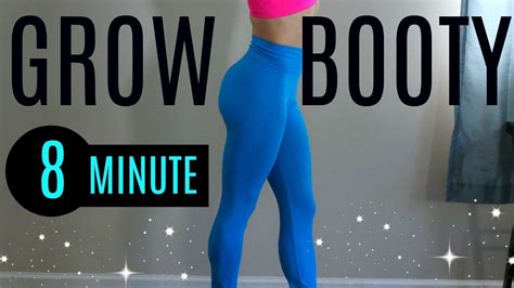 Grow Your Booty At Home 8 Minute Workout Fast Youtube