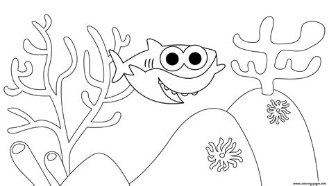 printable baby shark coloring pages  kids pinkfong  baby