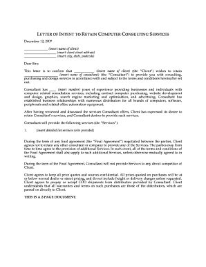 construction letter  intent  samples hq template documents