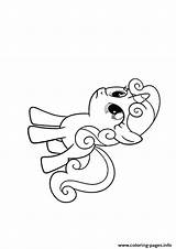 Sweetie Coloring Belle Pony Little Pages Printable Print Color Getcolorings sketch template