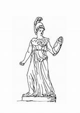 Athena Atena Goddess Hellokids Grega Greece Desenhar Goddesses Olimpo Drucken Apolo Athene sketch template