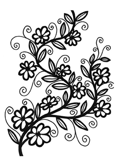 print coloring image momjunction flower coloring pages pattern