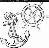 Anchor Coloring Pages Wheel Printable Drawing Globe Ship Color Ferris Eagle Steer Getdrawings Getcolorings Navy Birijus Steering Silhouette Clipart Draw sketch template