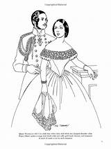Coloring Fashion Pages Victorian Book Tom Dover Vintage Amazon Tierney Fashions Adult sketch template