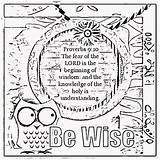 Coloring Wisdom Bible Sheets Verse Pages Treasure Colouring Fear Proverbs Lord Childrens Activity Children Gems Box Christian Scripture Popular Azcoloring sketch template