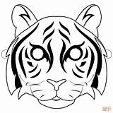 Tigre Ausmalbild Template Masken Maska Tygrysa Ausdrucken Kolorowanki Maschera Supercoloring Katzenmaske Tigers Tiermasken Kolorowanka Stampare Tigres Druku Maski Tygrys sketch template