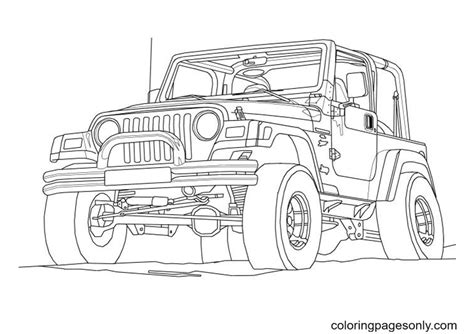 kleurplaat oude auto kleurplaat jeep wrangler bereken wat een