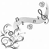 Music Coloring Note Pages Notes Printable Kids Musical Template Book Line Cute Clipart sketch template