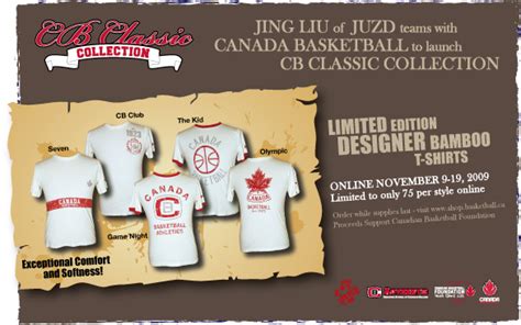 Canada Basketball Launches Cb Classic Collection By Juzd Designer Jing