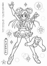 Coloring Pages Glitter Force Dream Precure Kelsey Dark Cure Pretty Template Trăng Thủ Mặt Thủy Book Tumblr Freecoloringpages sketch template