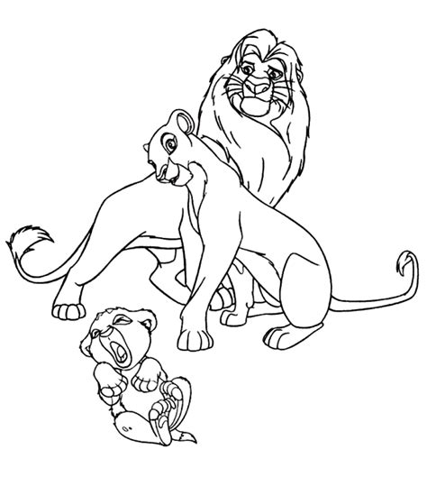 coloring pages disney lion king