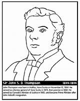 Thompson Coloring Minister Prime Canadian Crayola Pages sketch template